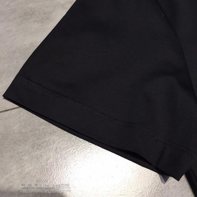 Versace短袖 19春夏新款 範思哲男士T恤 黑色男短袖  tzy1766